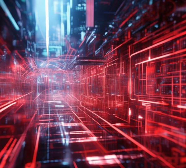 红色未来科技动态壁纸4k超清，科技感与的视觉融合，为数字世界注入未来力量
