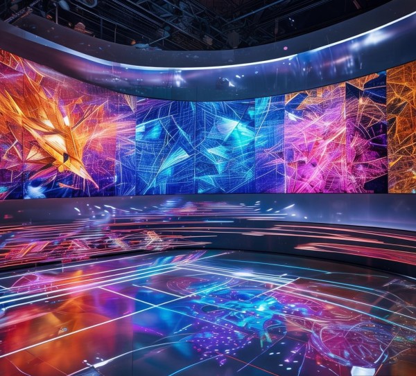 科技赋能视效，演播厅动态背景图案的创意革新与未来趋势